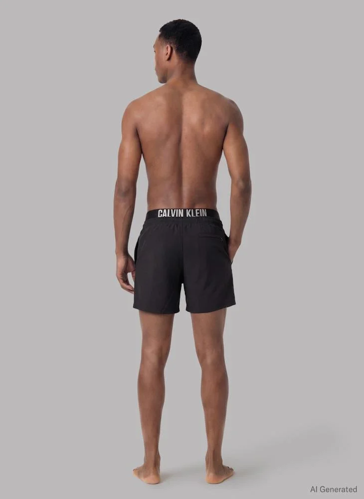 CALVIN KLEIN Double Waistband Swim Shorts - Intense Power